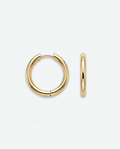 Medium hoops 16mm - 18k guldbelagt