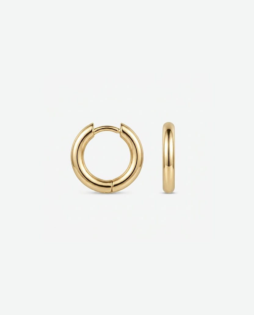 Small hoops 10mm - 18k guldbelagt
