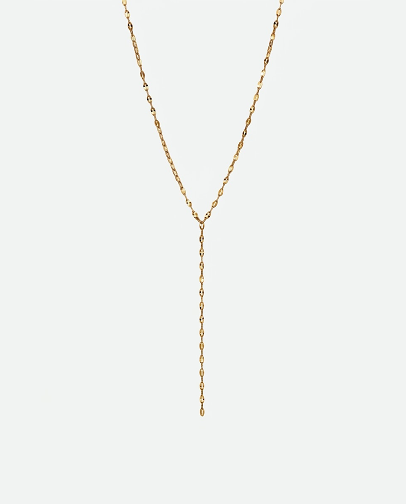 Y-chain - 18k guldbelagt