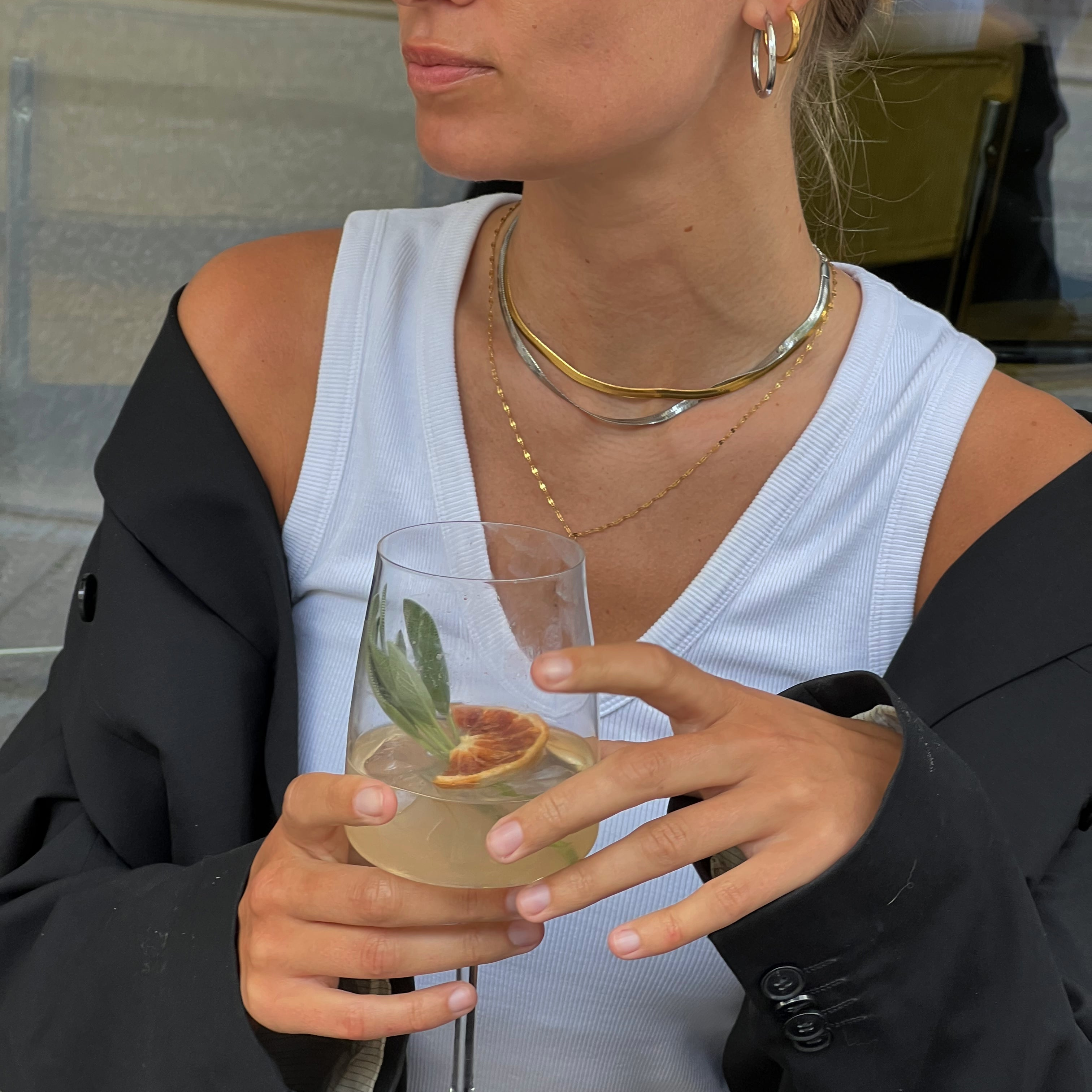 Snake chain - 18k guldbelagt